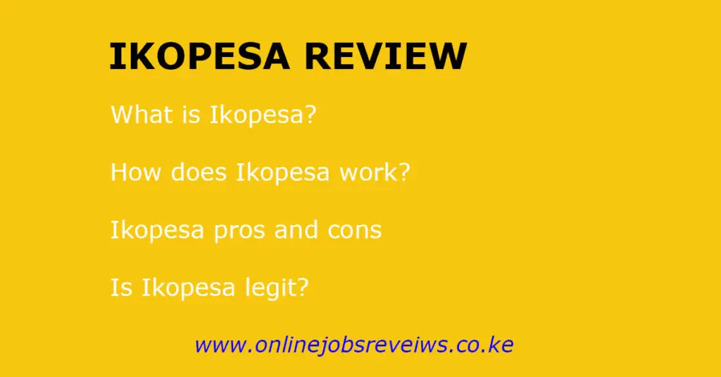 Ikopesa review