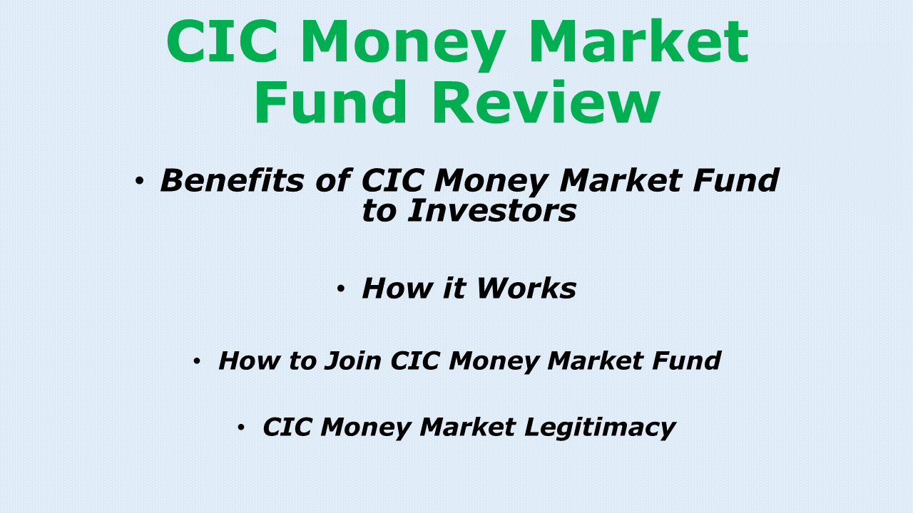 cic money market fund review