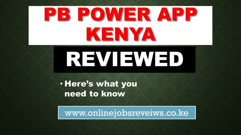PBpower app Kenya