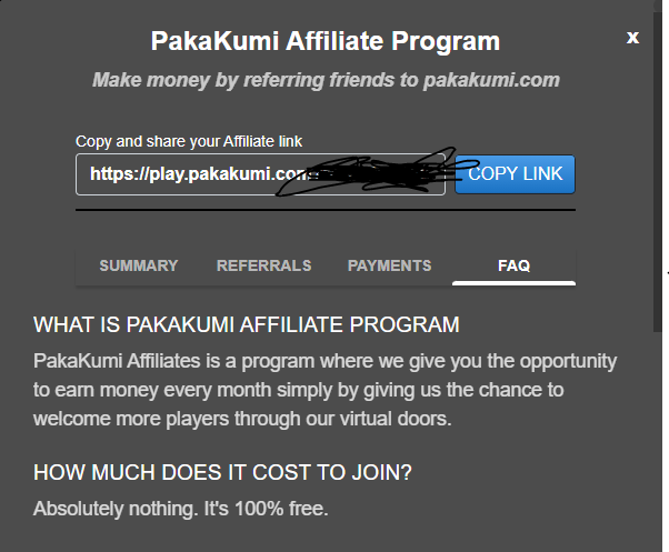 pakakumi Ventures affiliate program