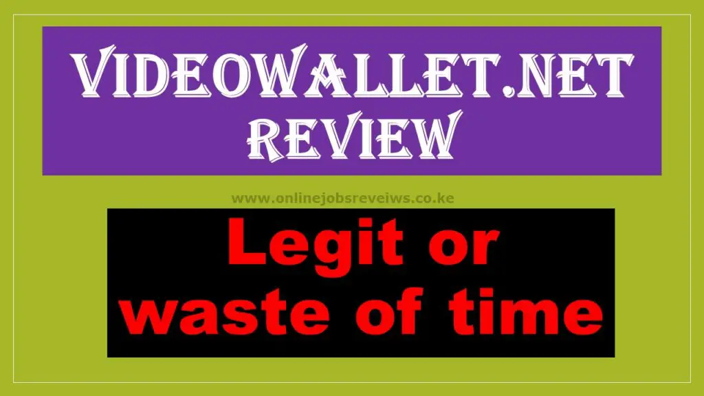 Videowallet review legit or scam