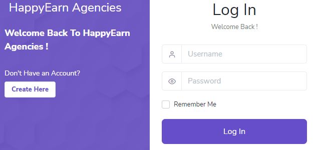 HappyEarn agencies login